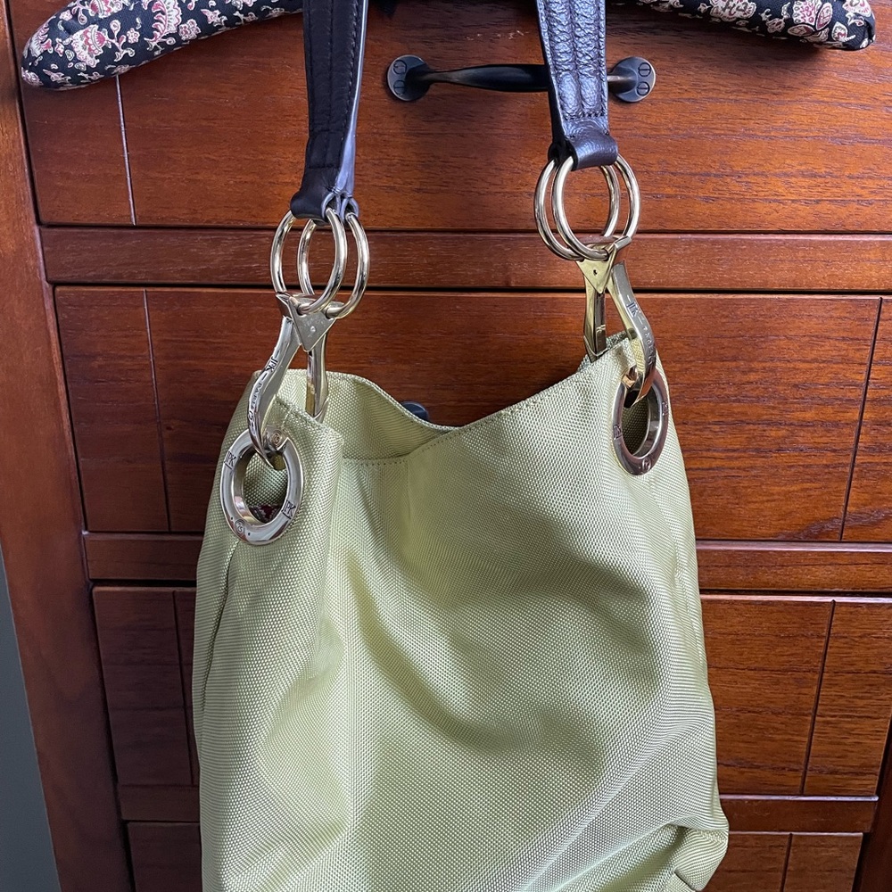 JPK Paris lime green bucket bag